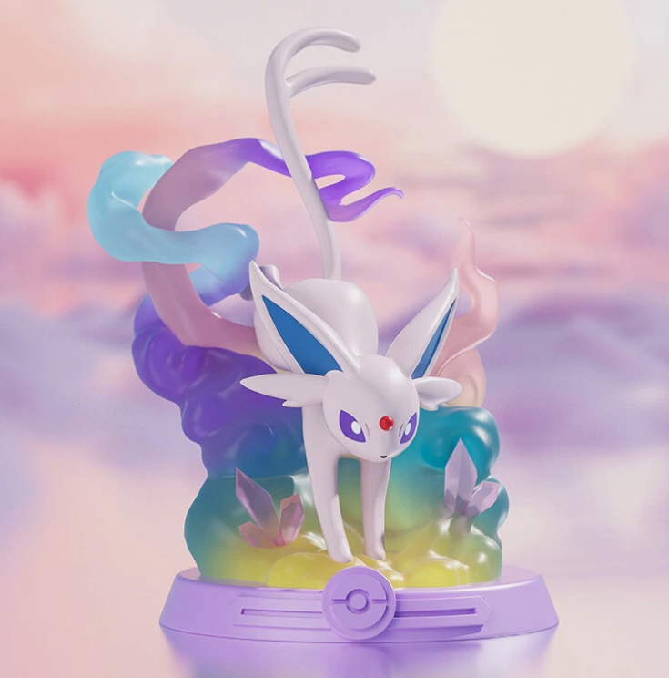 Animated character with a colorful, gradient background
