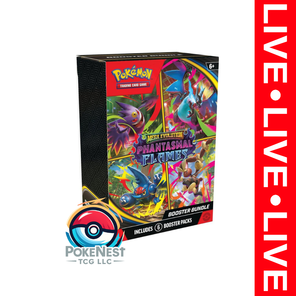 Pokémon Phantasmal Flames Booster Bundle | 6-Pack Value | Live