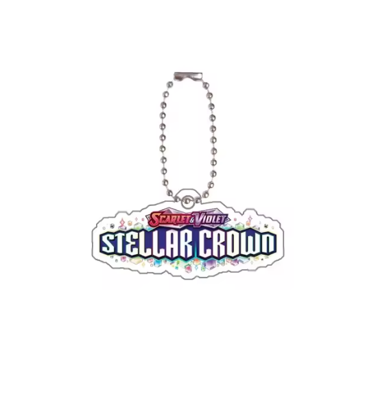 Scarlet & Violet Acrylic Keychain Binder Tags (EN) | Pokémon TCG Organizer