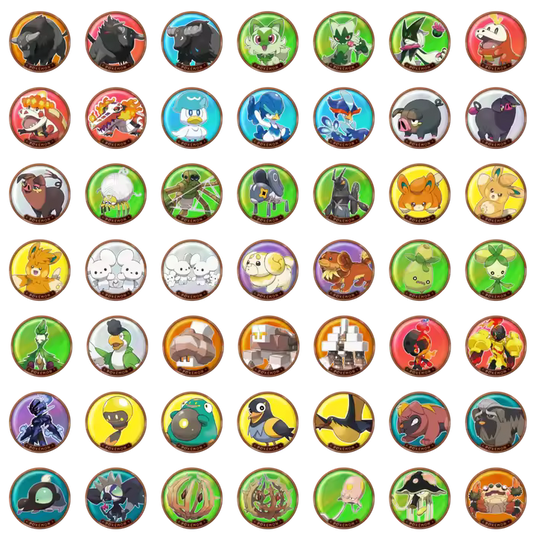 Pokemon TCG Paldea Metal Magnetic Sticker Set (CN)