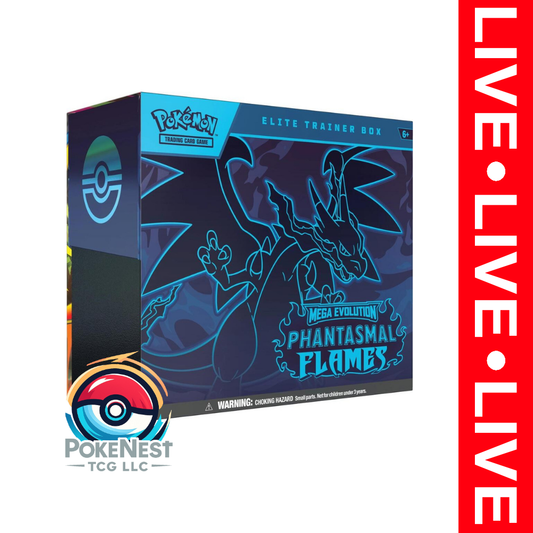 Pokémon Phantasmal Flames ETB | ME02 | Sealed English TCG | Live
