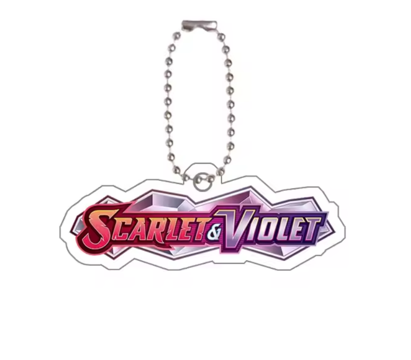 Scarlet & Violet Acrylic Keychain Binder Tags (EN) | Pokémon TCG Organizer