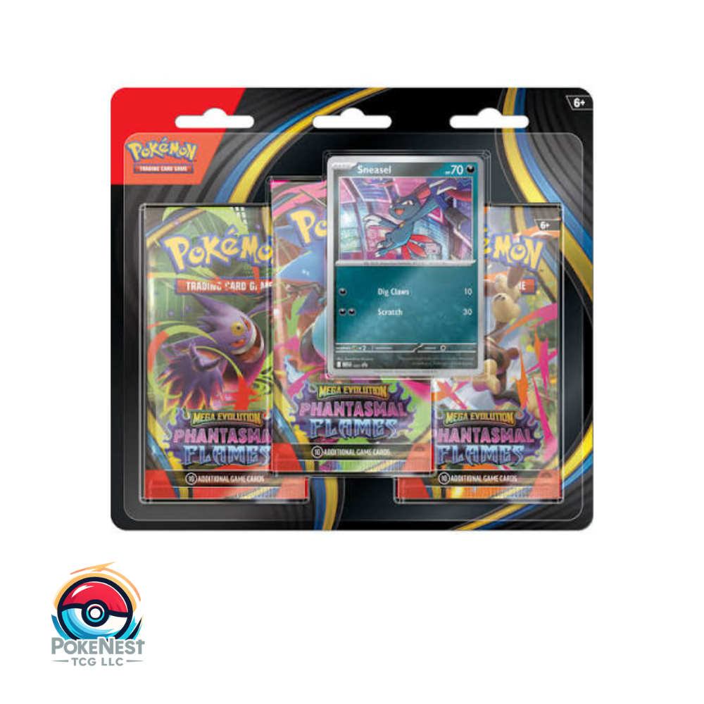 Pokémon Phantasmal Flames 3 Pack Blister | Booster & Promo